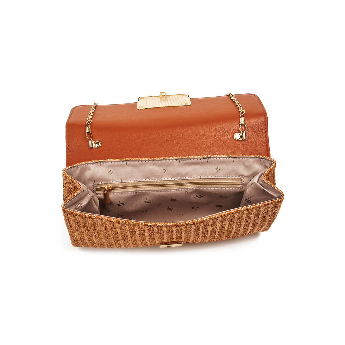 Verde Γυναικείο Αμπιγέ Τσαντάκι 01-1820 Ψάθινο Καμηλό