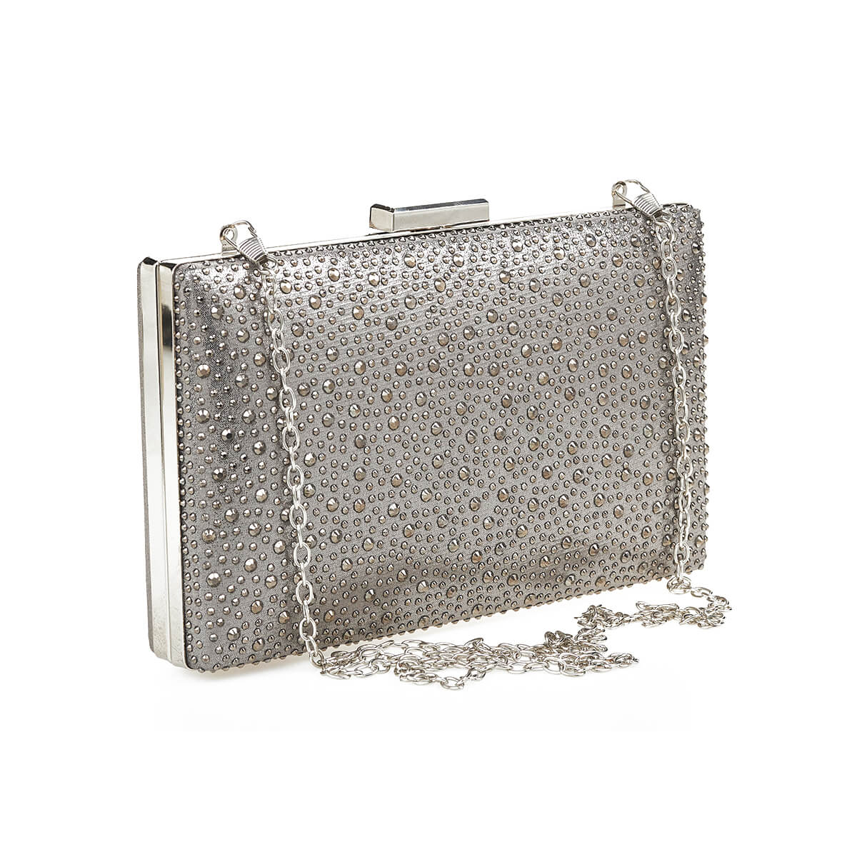 Verde Γυναικείο Αμπιγέ Τσαντάκι 01-1829 Σκούρο Γκρι