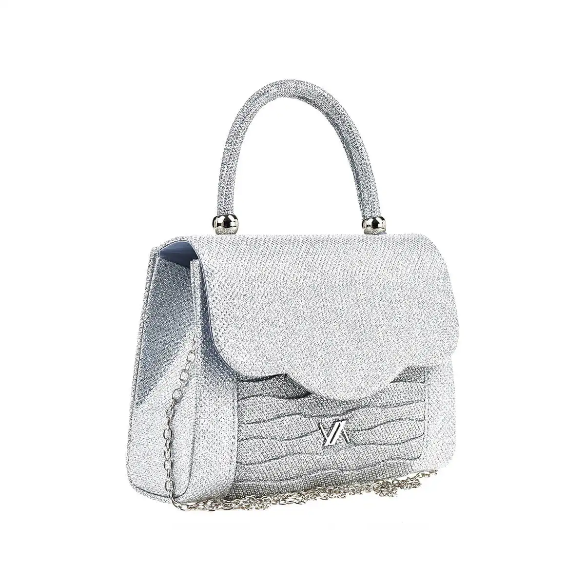 Verde Γυναικείο Αμπιγέ Τσαντάκι 01-1840 Ασημί Verde Γυναικείο Αμπιγέ Τσαντάκι 01-1840 Ασημί