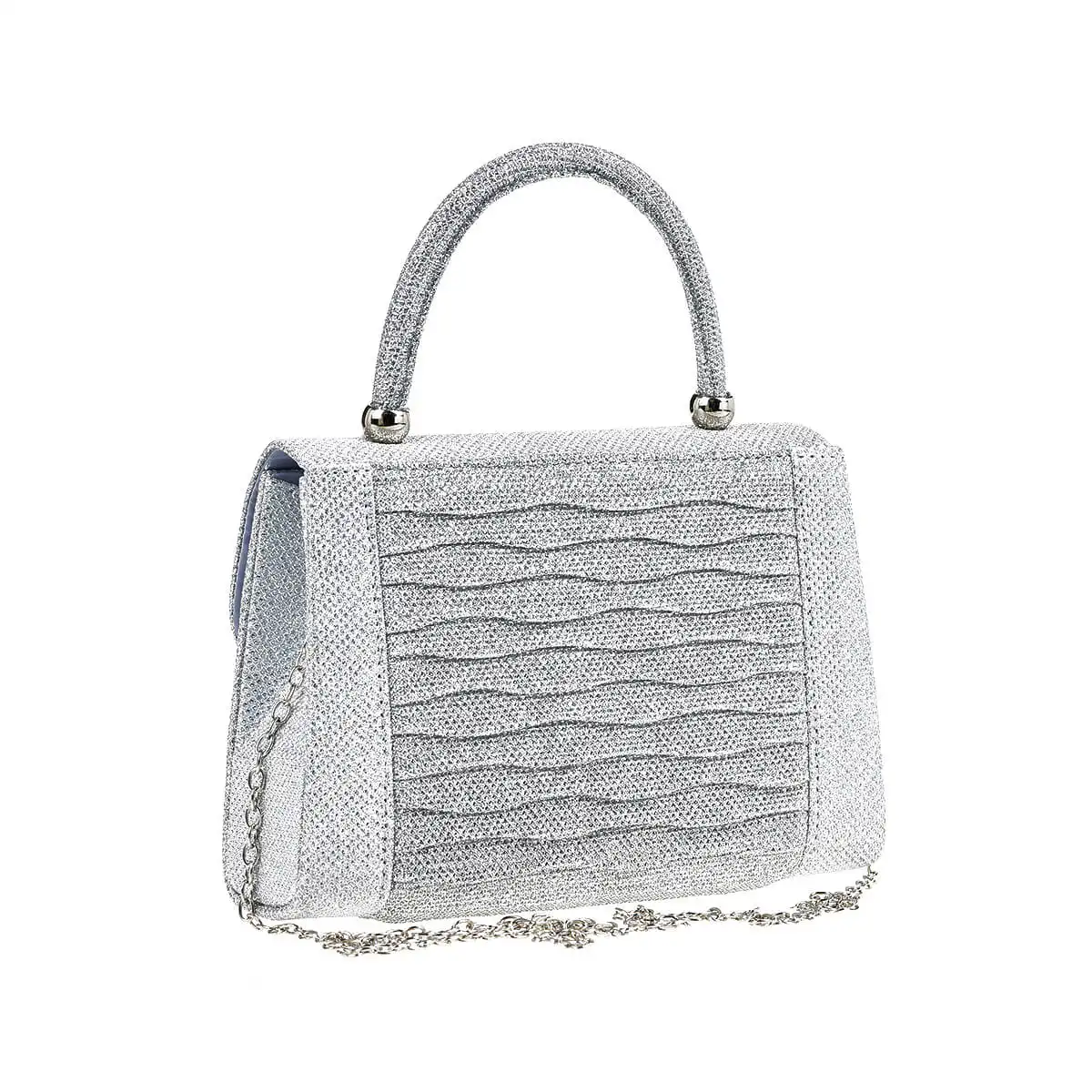 Verde Γυναικείο Αμπιγέ Τσαντάκι 01-1840 Ασημί