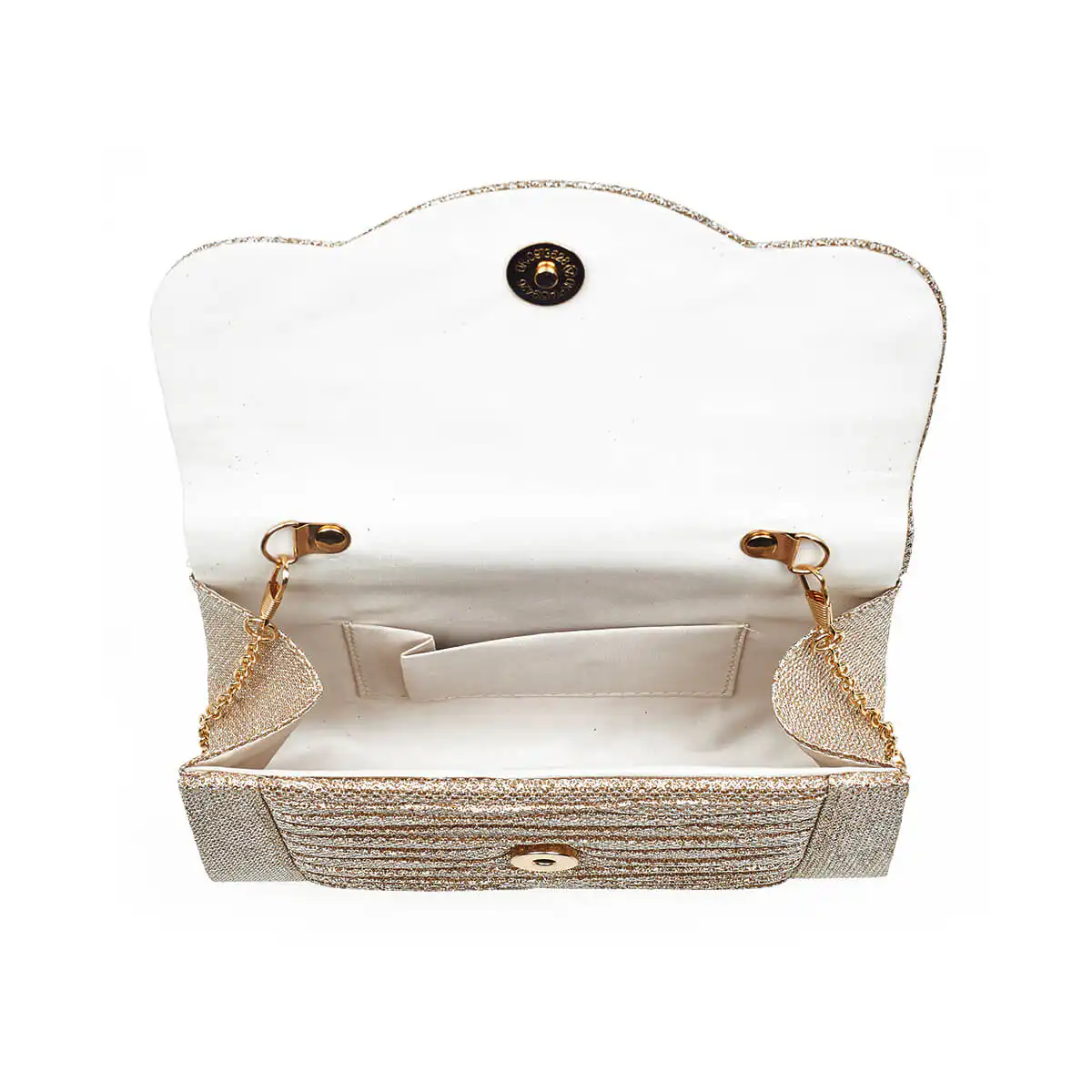 Verde Γυναικείο Αμπιγέ Τσαντάκι 01-1840 Χρυσό