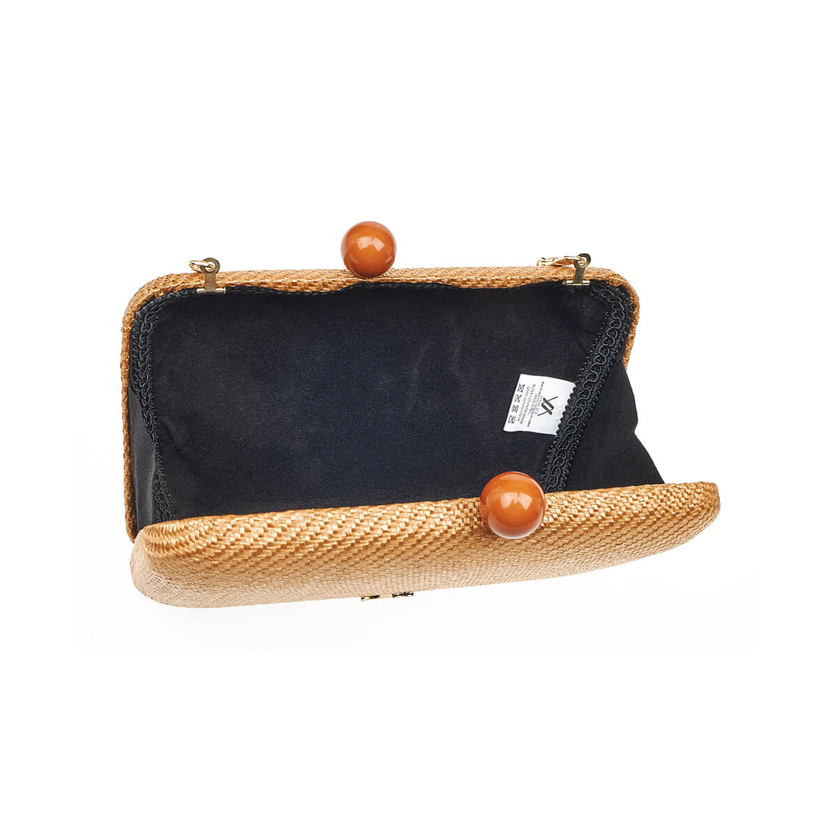 Verde Γυναικείο Αμπιγέ Τσαντάκι 01-1844 Ψάθινο Καμηλό