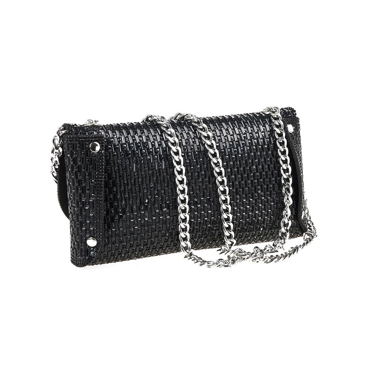 Verde Γυναικείο Αμπιγέ Τσαντάκι 01-1854 Μαύρο