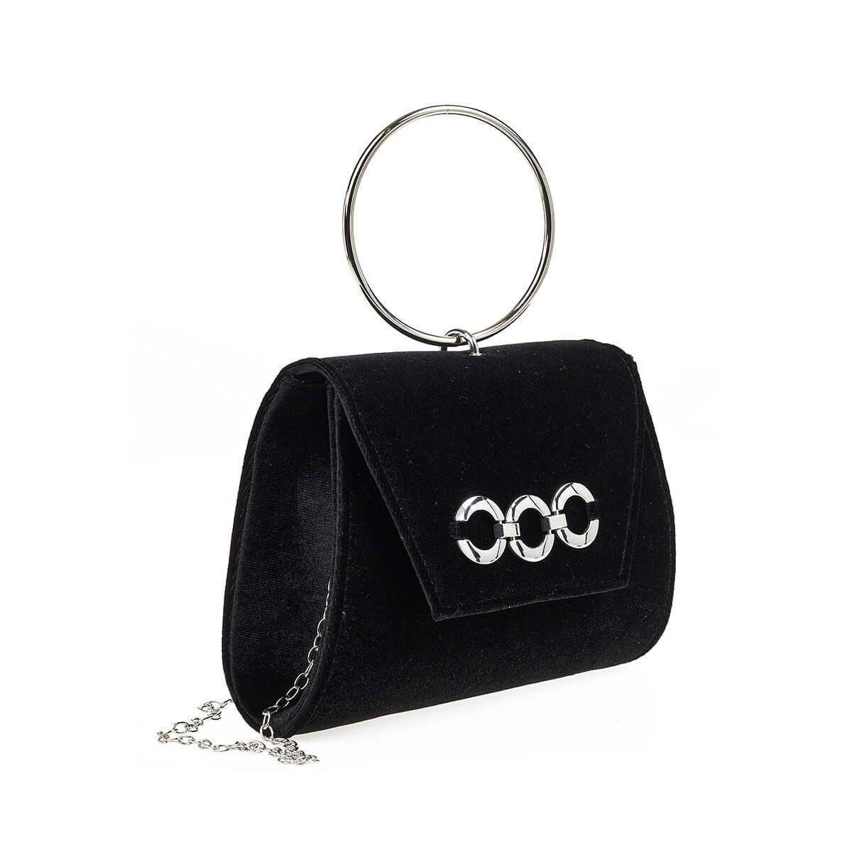 VERDE ΓΥΝΑΙΚΕΙΟ ΑΜΠΙΓΙΕ ΤΣΑΝΤΑΚΙ 01-1880 ΒΕΛΟΥΔΟ ΜΑΥΡΟ/ΑΣΗΜΙ