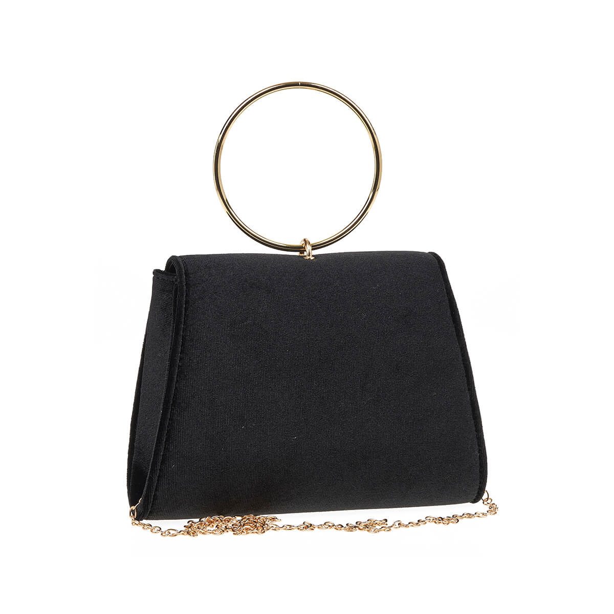 VERDE ΓΥΝΑΙΚΕΙΟ ΑΜΠΙΓΙΕ ΤΣΑΝΤΑΚΙ 01-1880 ΒΕΛΟΥΔΟ ΜΑΥΡΟ/ΧΡΥΣΟ