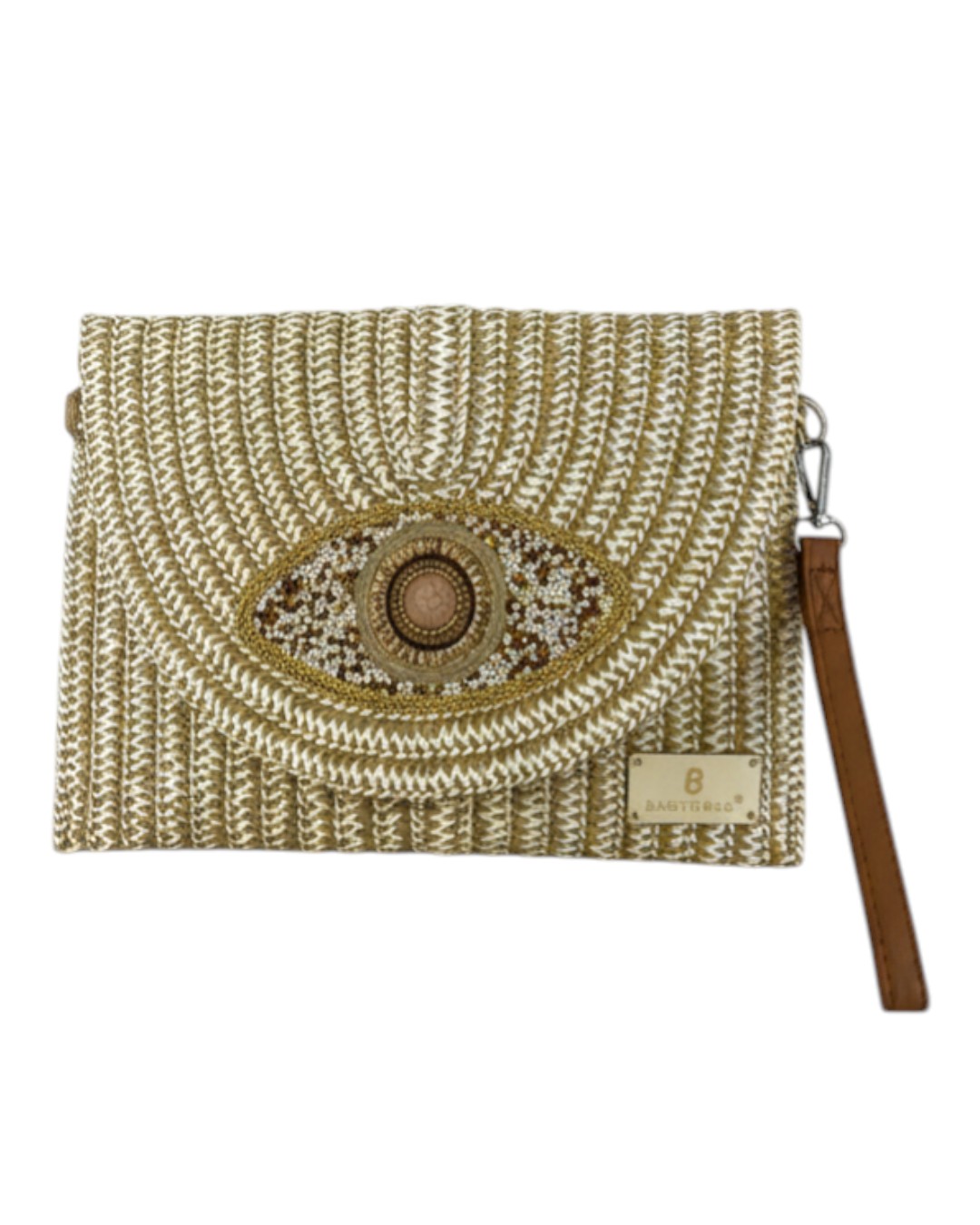 Ψάθινη τσάντα χειρός XY-2607 – Χακί