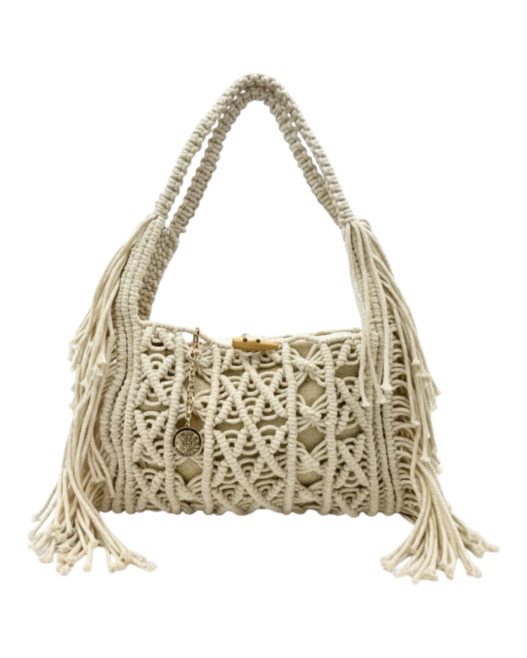 Ψάθινη τσάντα ώμου CN26009 – Μπέζ