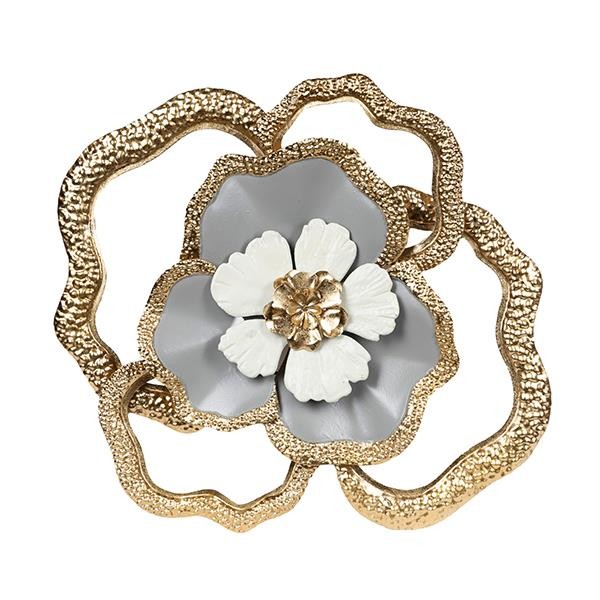 ΔΙΑΚΟΣΜΗΤΙΚΟ ΛΟΥΛΟΥΔΙ ΜΕΤΑΛΛΙΚΟ ΧΡΥΣΟ – ΜΠΛΕ 47.6x6x47cm