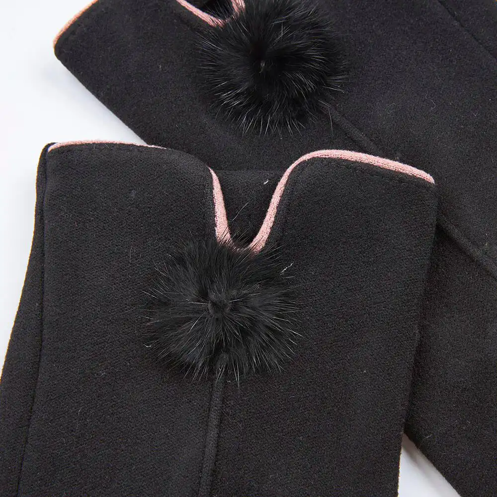 Verde Γυναικεία Γάντια one size 02-0666 ΜΑΥΡΟ