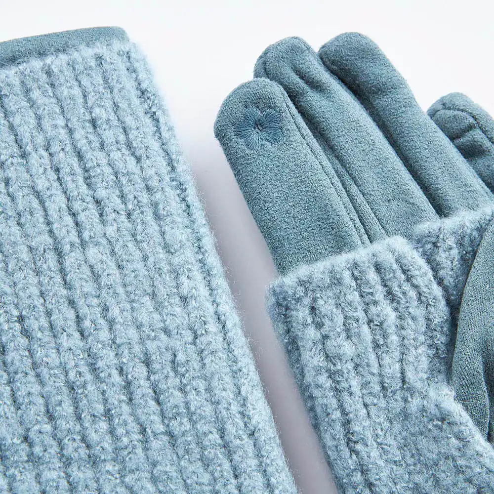 Verde Γυναικεία Γάντια one size 02-0673 ΑΝΟΙΧΤΟ ΜΠΛΕ