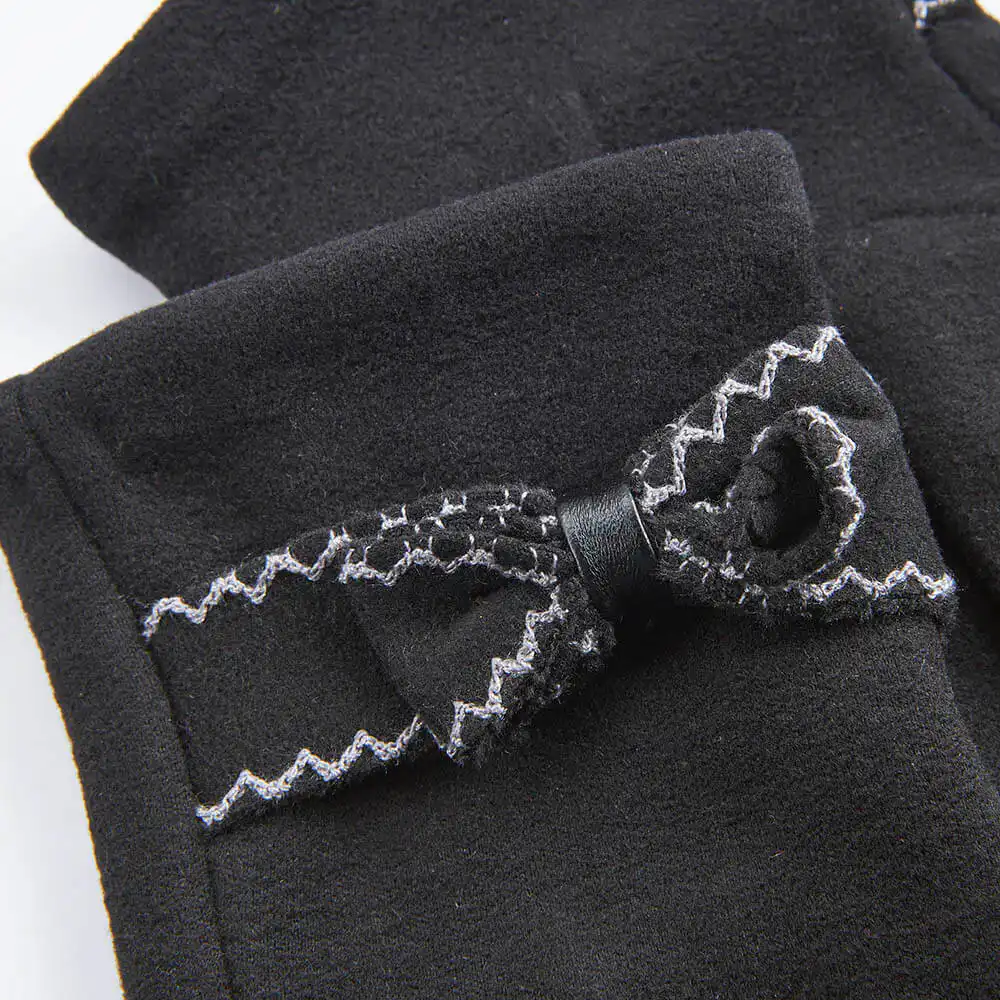 Verde Γυναικεία Γάντια one size 02-0686 ΜΑΥΡΟ