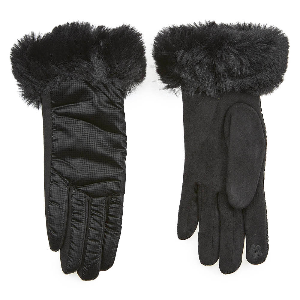 Verde Γυναικεία Γάντια one size 02-0695 ΜΑΥΡΟ