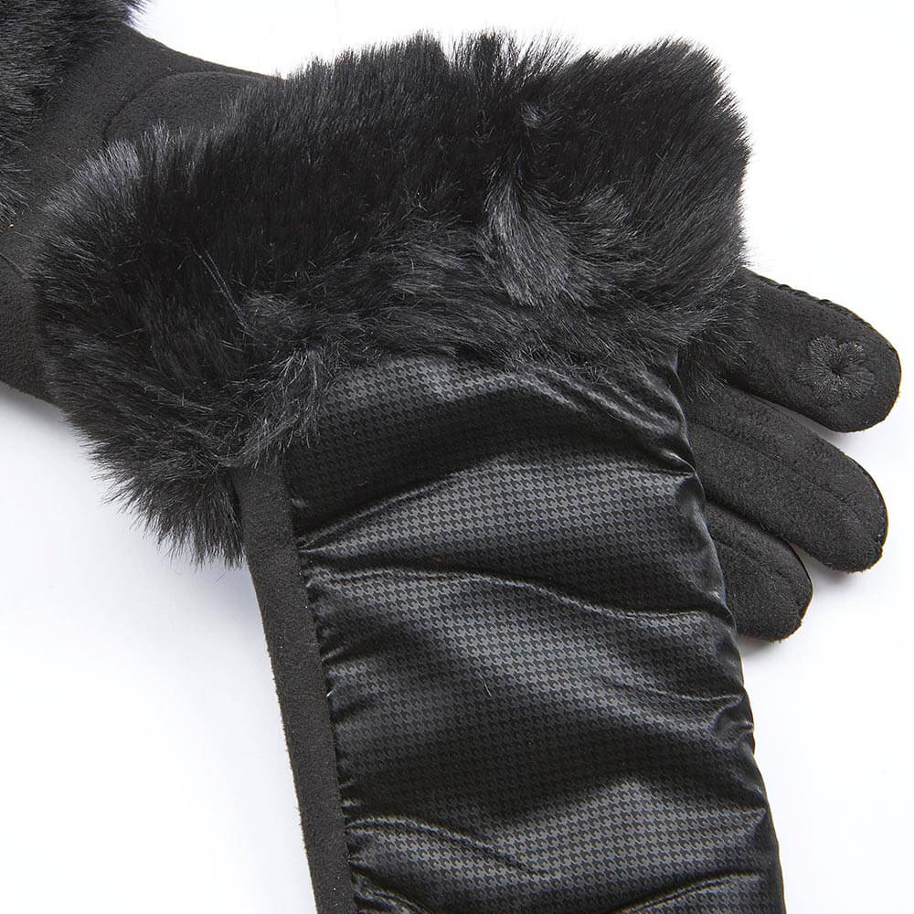 Verde Γυναικεία Γάντια one size 02-0695 ΜΑΥΡΟ