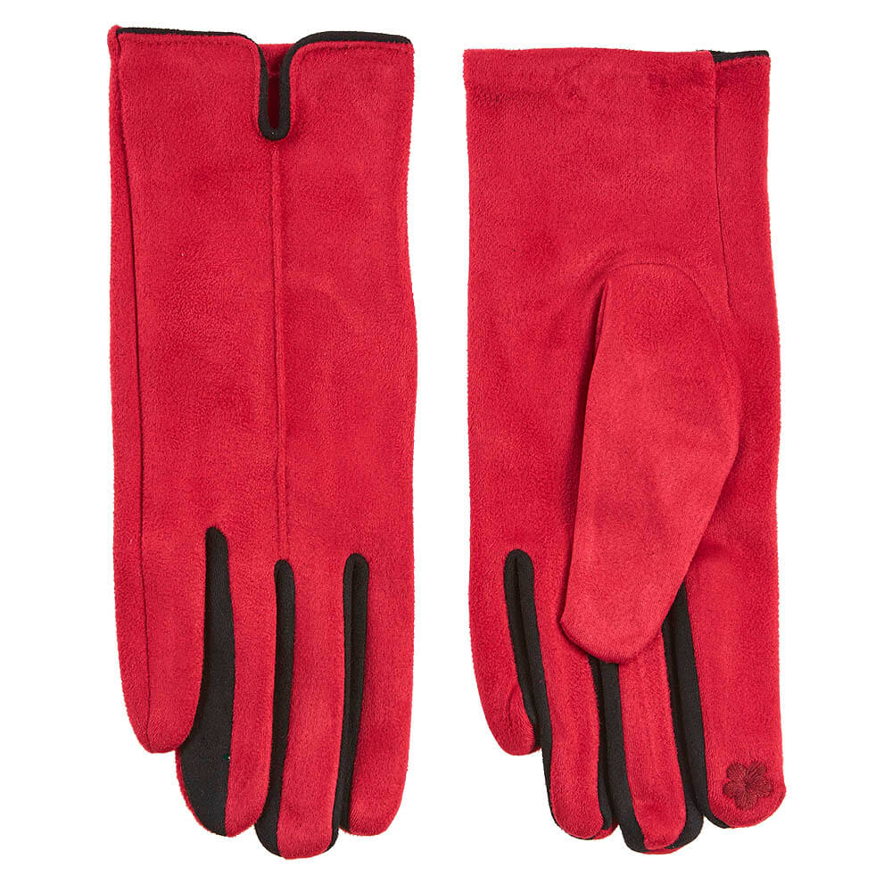 Verde Γυναικεία Γάντια one size 02-0696 ΚΟΚΚΙΝΟ