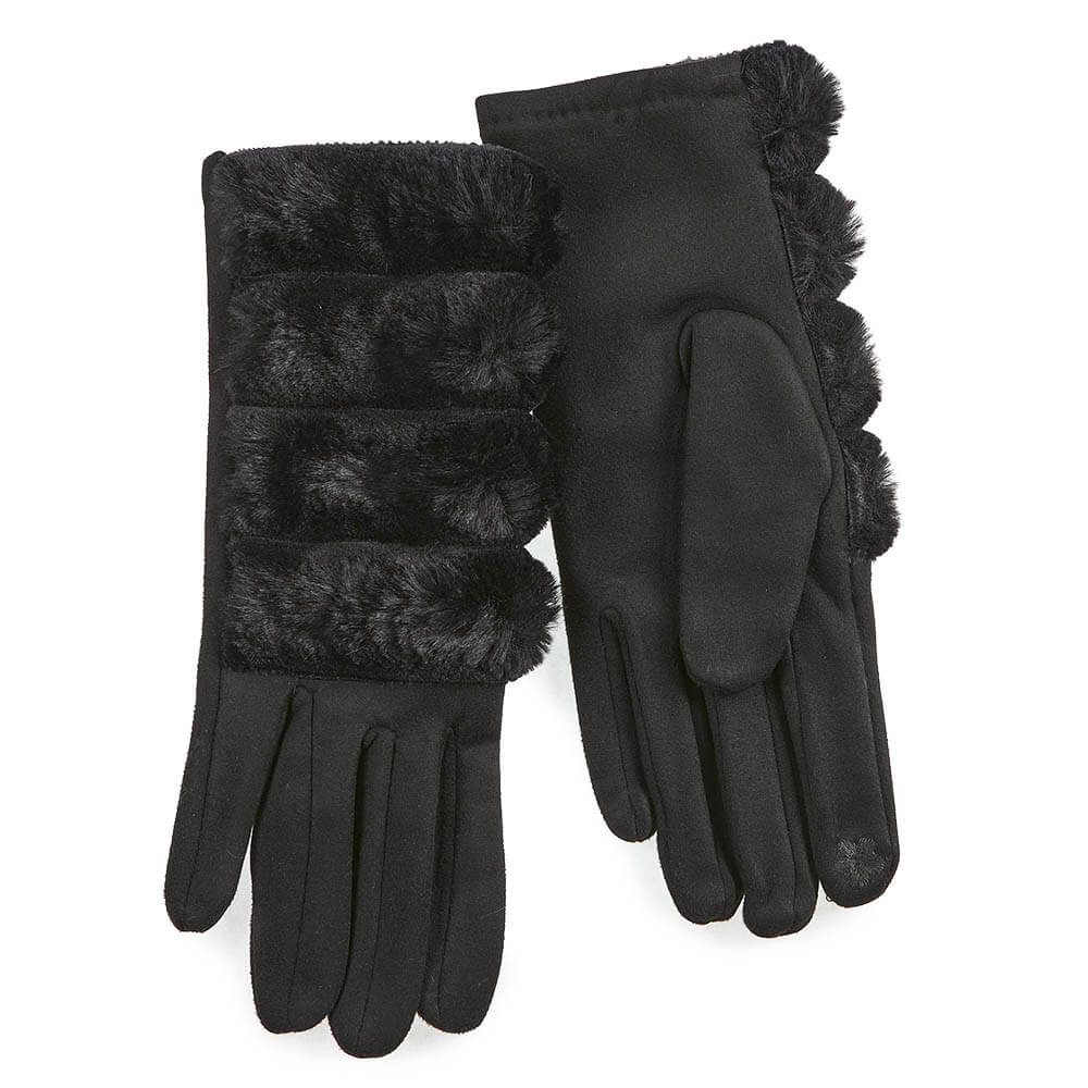 Verde Γυναικεία Γάντια one size 02-0697 ΜΑΥΡΟ