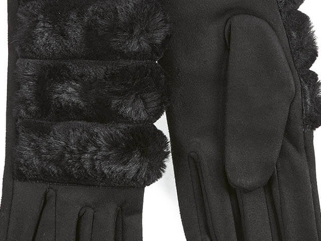 Verde Γυναικεία Γάντια one size 02-0697 ΜΑΥΡΟ