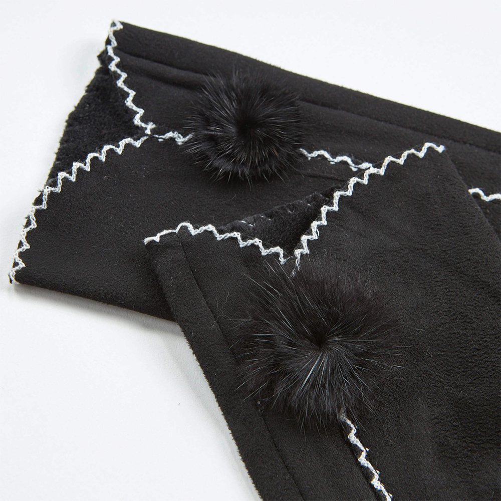 Verde Γυναικεία Γάντια one size 02-0703 ΜΑΥΡΟ