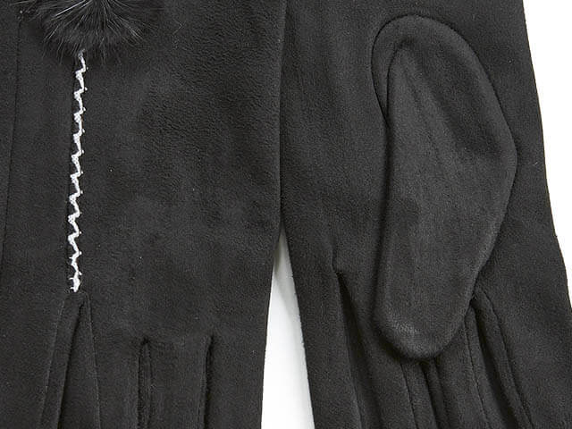 Verde Γυναικεία Γάντια one size 02-0703 ΜΑΥΡΟ