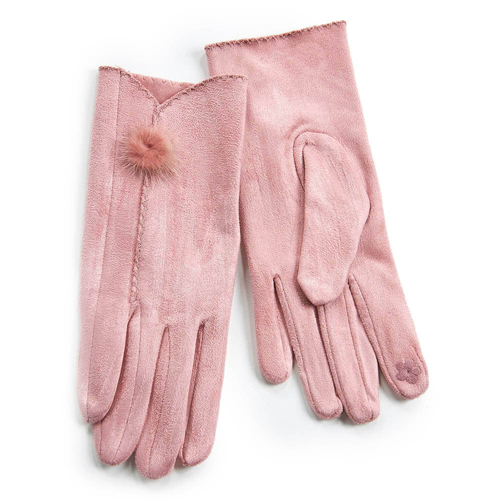 Verde Γυναικεία Γάντια one size 02-0703 ΡΟΖ