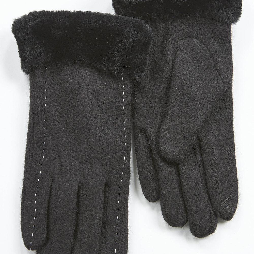 Verde Γυναικεία Γάντια one size 02-0712 ΜΑΥΡΟ