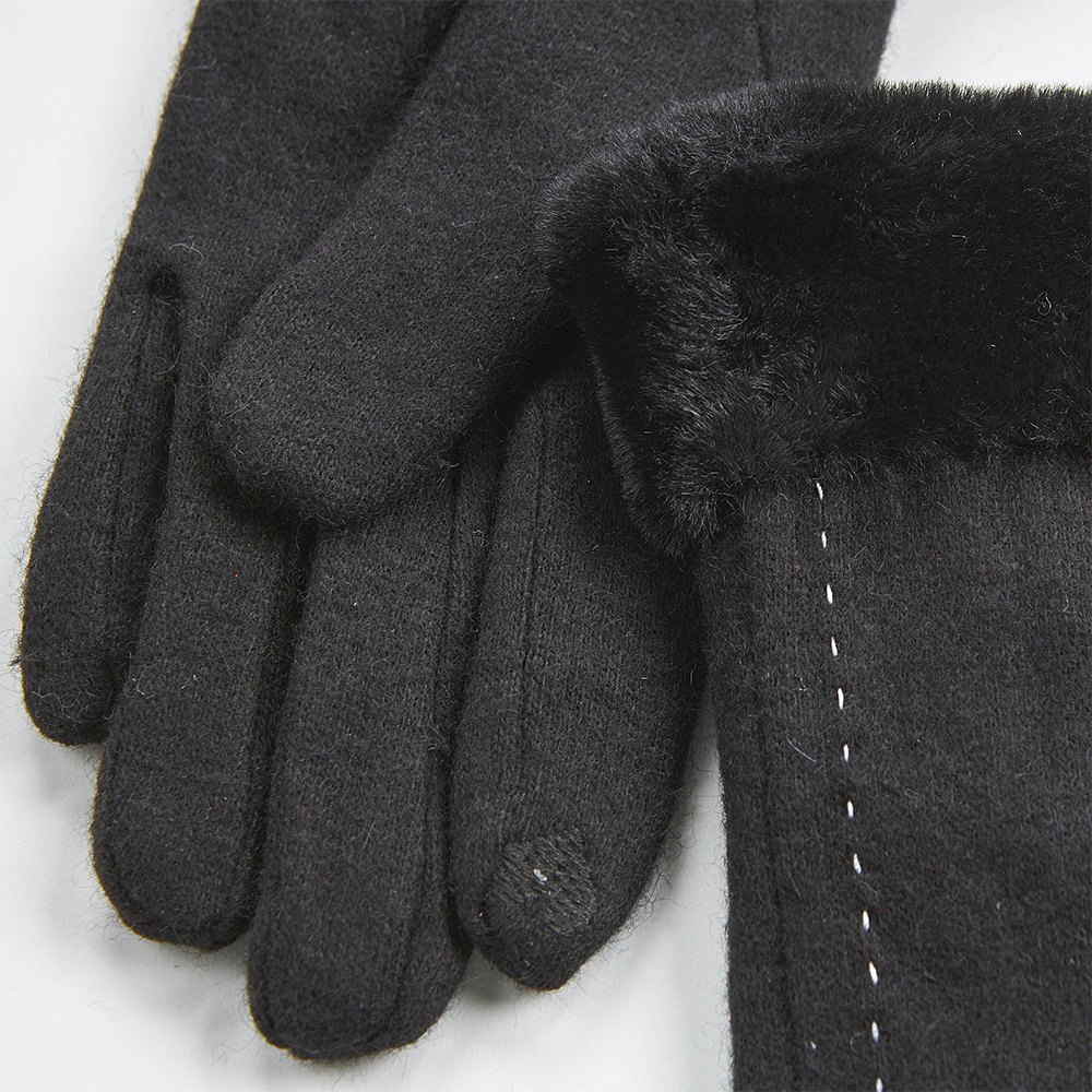 Verde Γυναικεία Γάντια one size 02-0712 ΜΑΥΡΟ