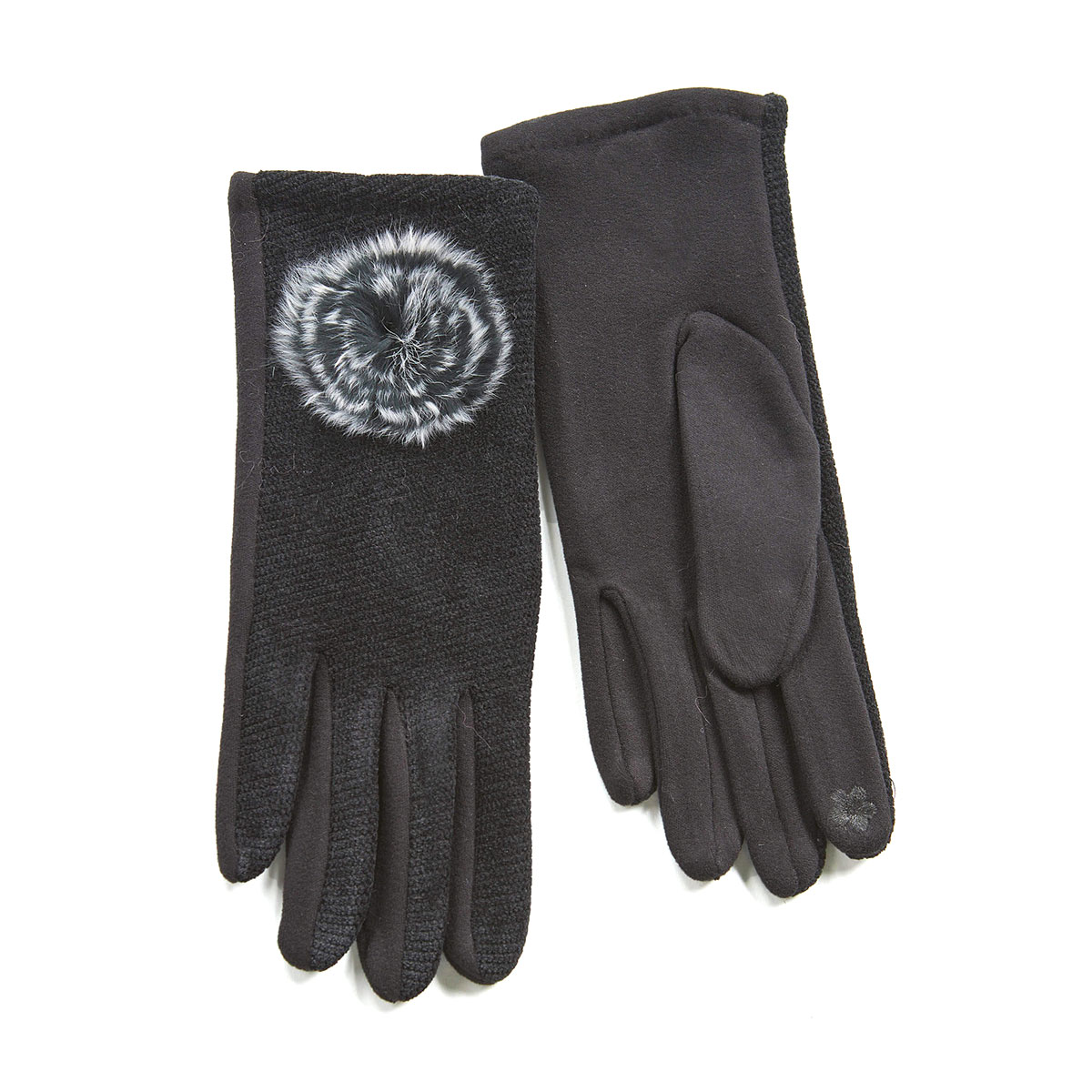 Verde Γυναικεία Γάντια one size 02-0708 ΜΑΥΡΟ