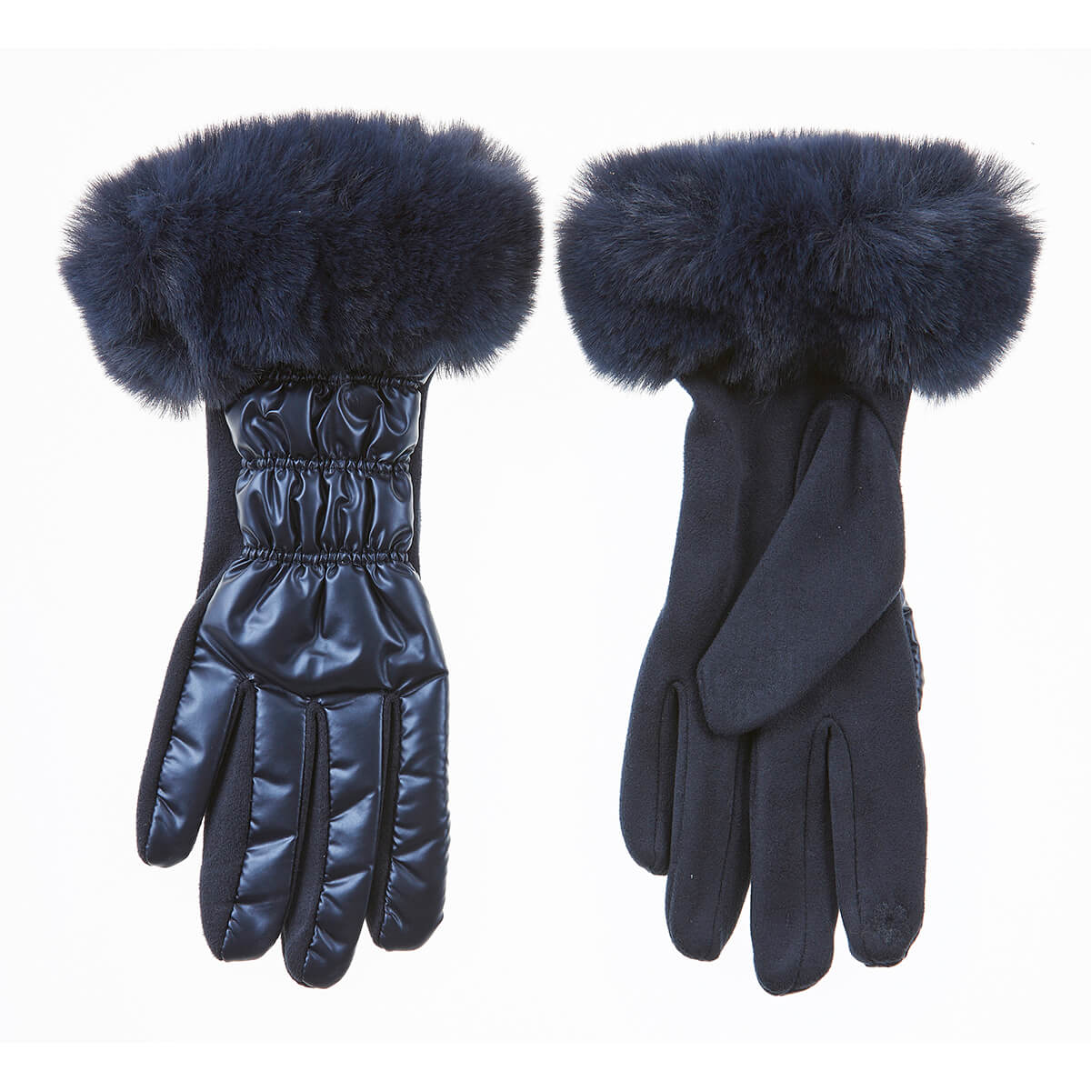 Verde Γυναικεία Γάντια 02-0734 Μπλε