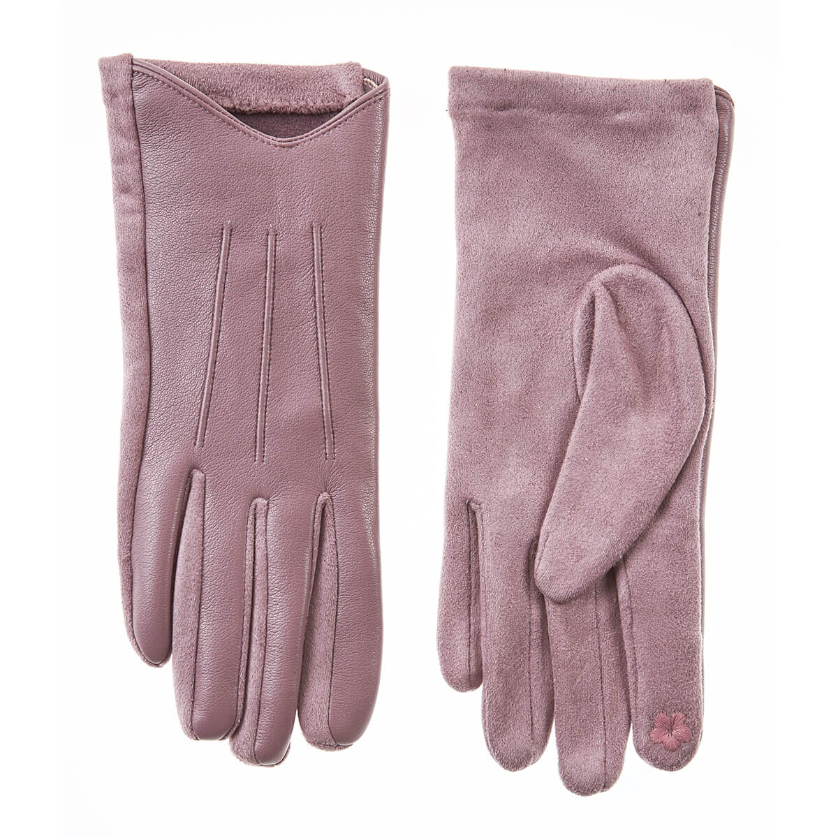 Verde Γυναικεία Γάντια 02-0739 Λιλά