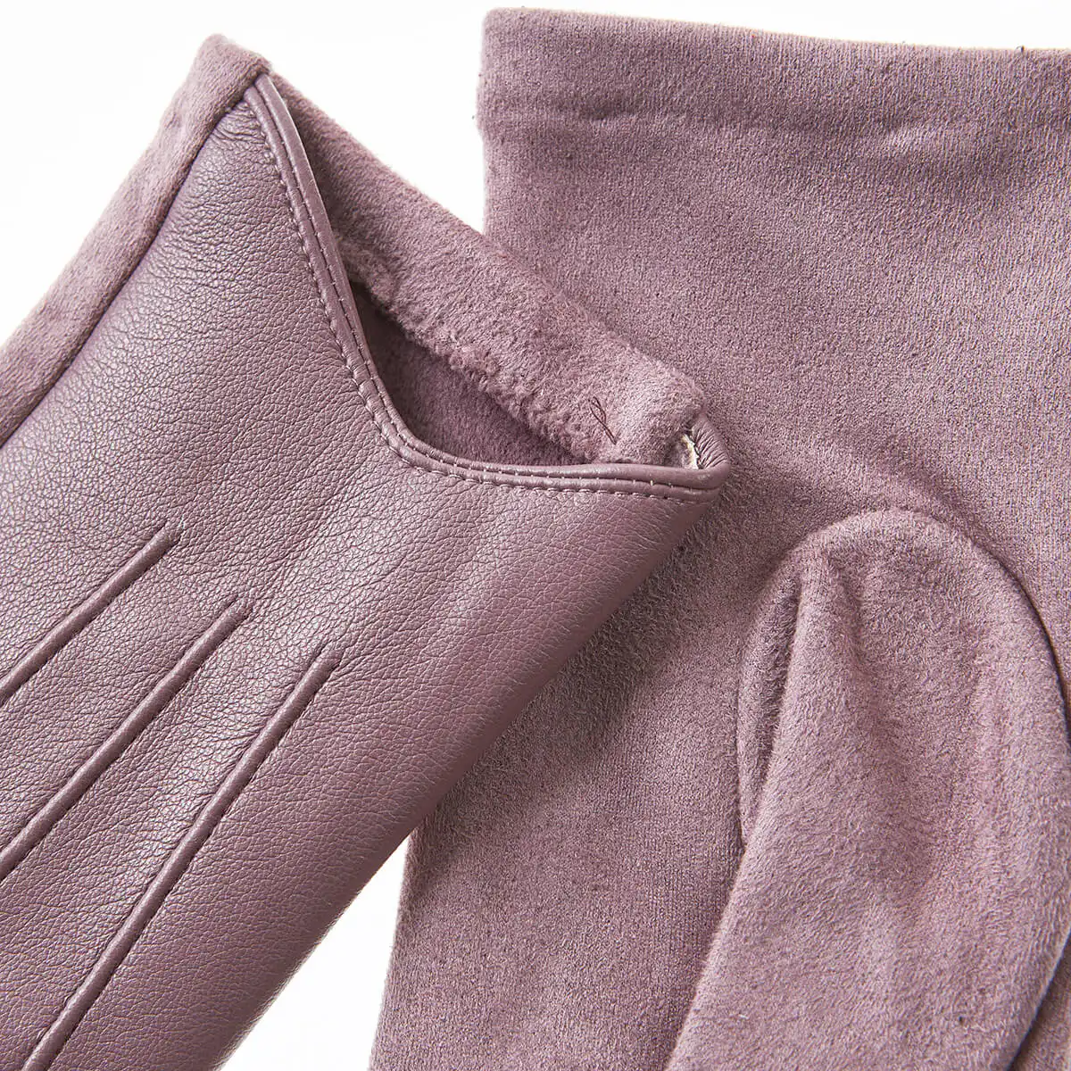 Verde Γυναικεία Γάντια 02-0739 Λιλά