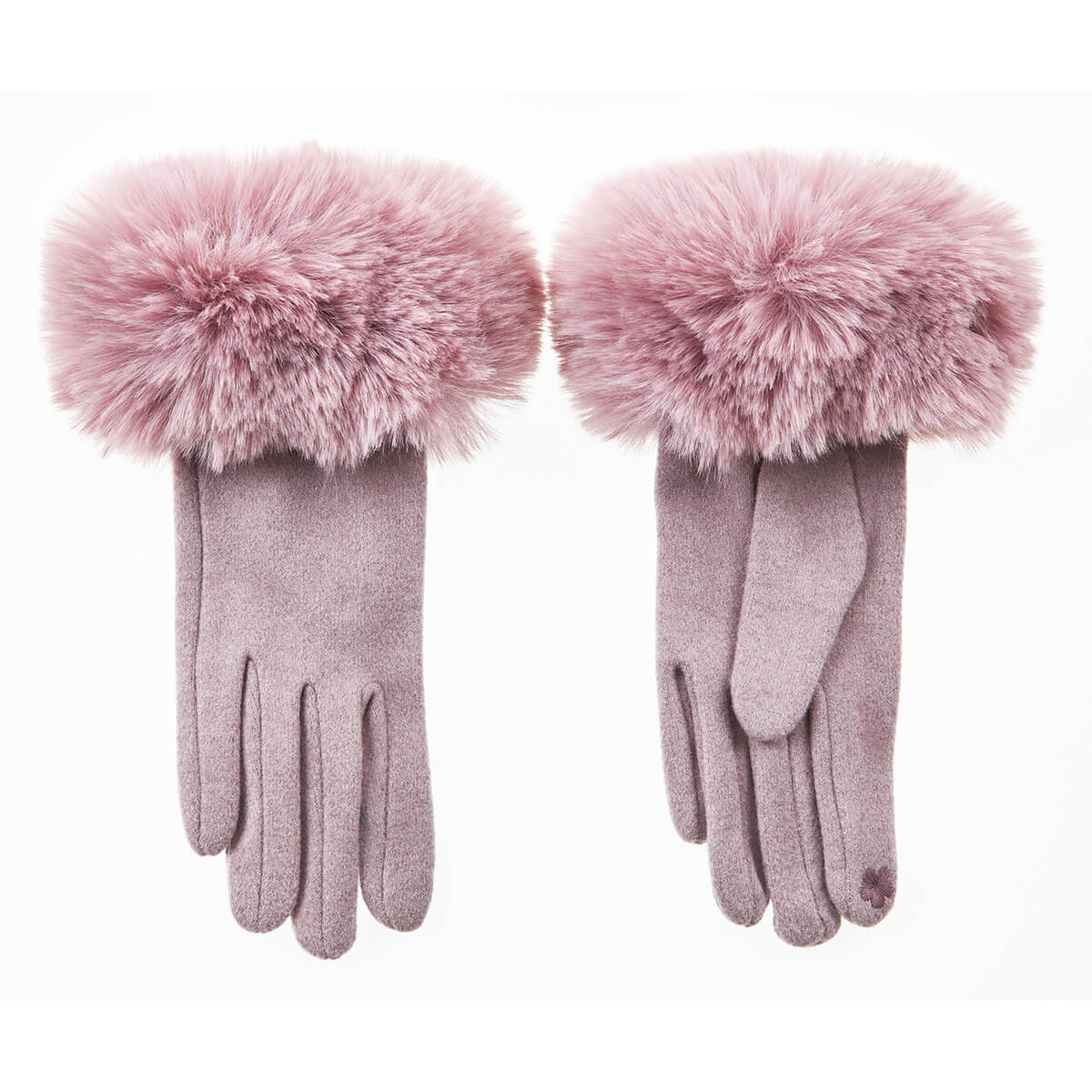 Verde Γυναικεία Γάντια 02-0739 Λιλά