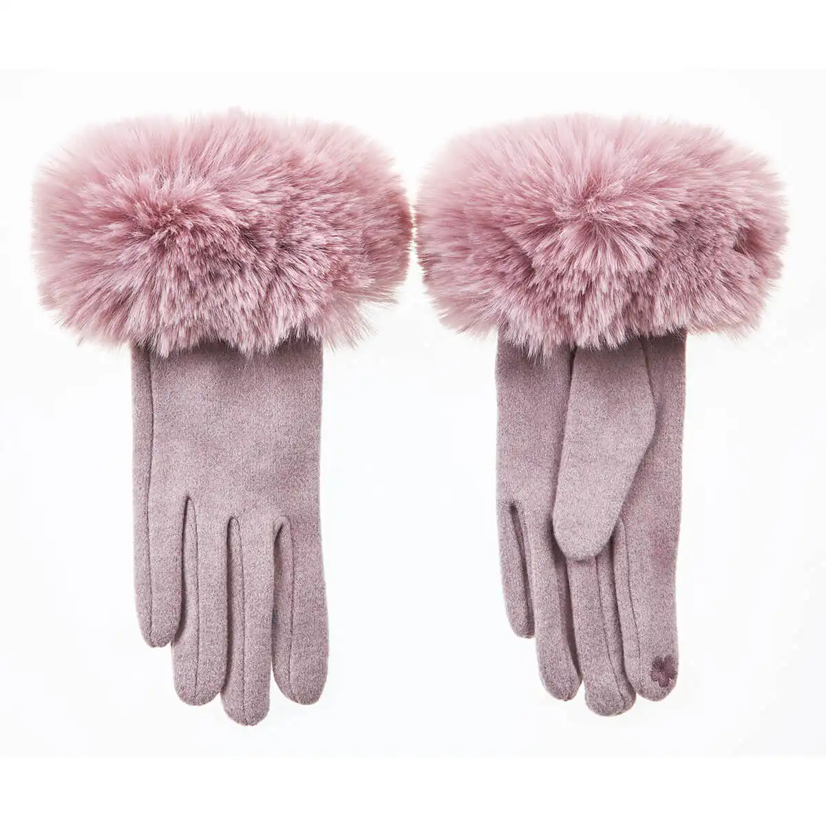 Verde Γυναικεία Γάντια 02-0739 Λιλά