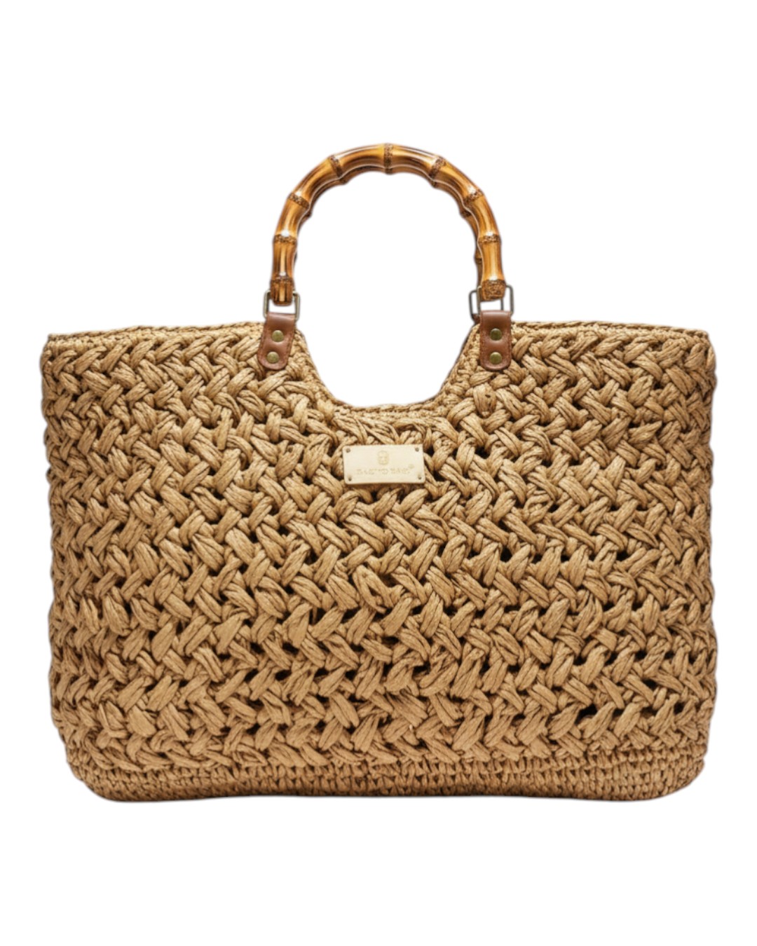 Ψάθινη τσάντα ώμου XY-2632 – Χακί