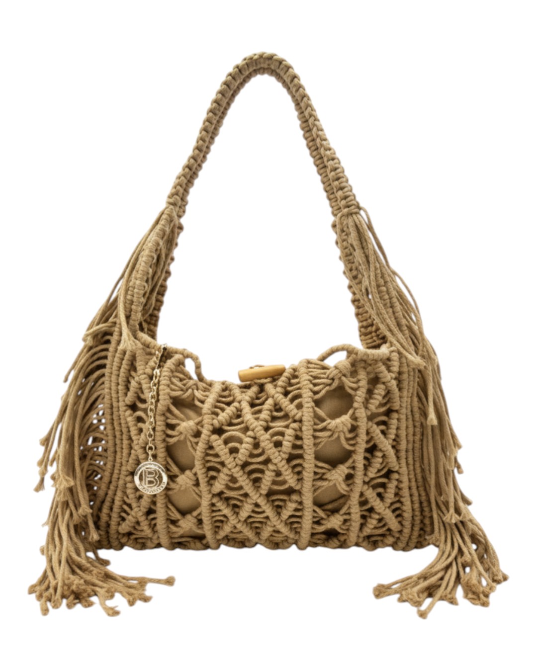 Ψάθινη τσάντα ώμου CN26009 – Χακί