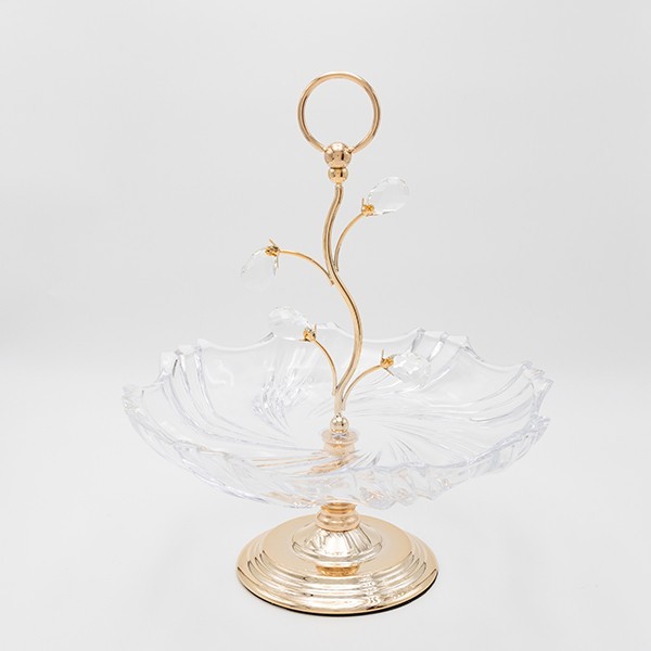 ΟΡΝΤΕΡΒΙΕΡΑ ΜΕΤΑΛΛΙΚΗ ΜΕ ΓΥΑΛΙ ΧΡΥΣΗ 33×38.5cm