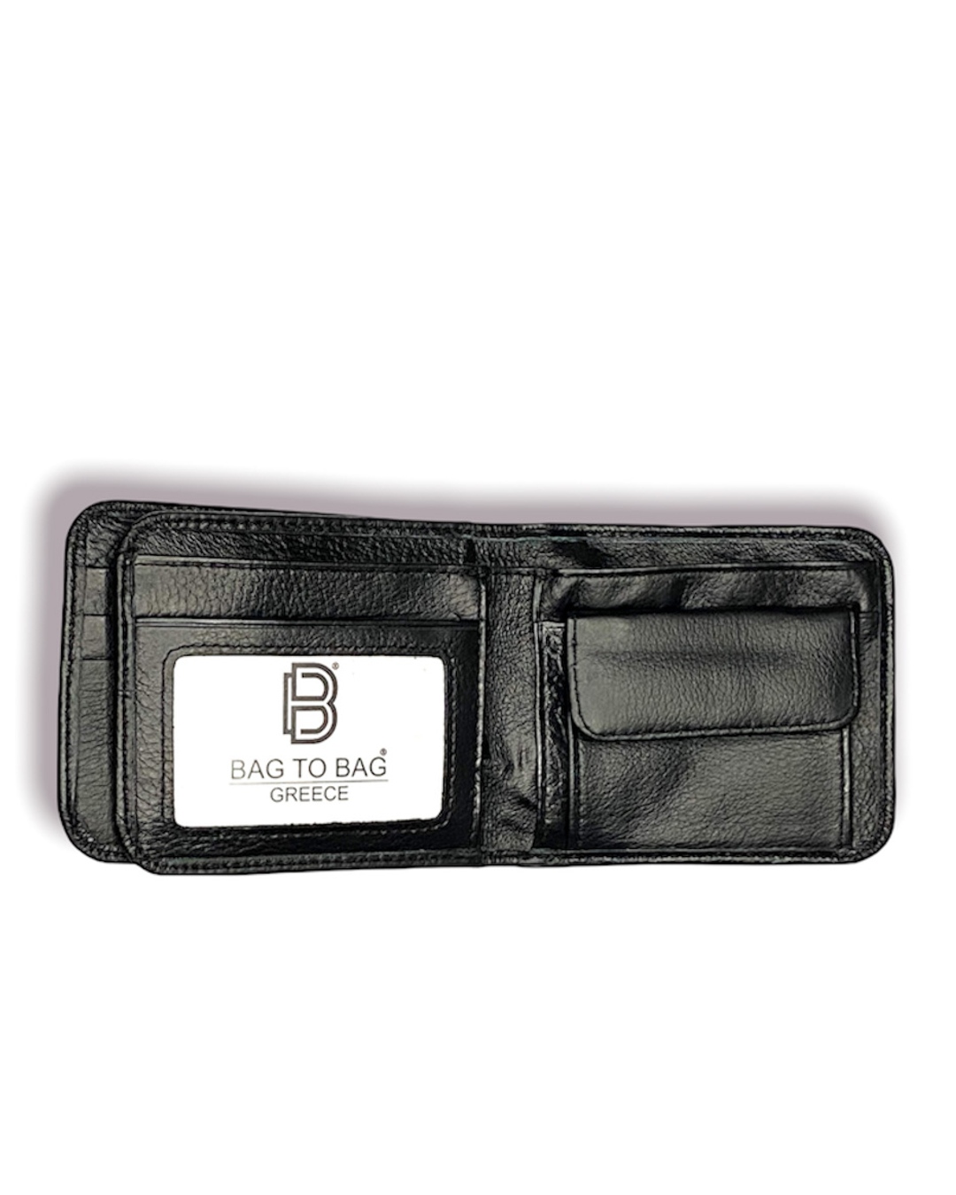 Δερμάτινο ανδρικό πορτοφόλι- 029 - Μαύρο