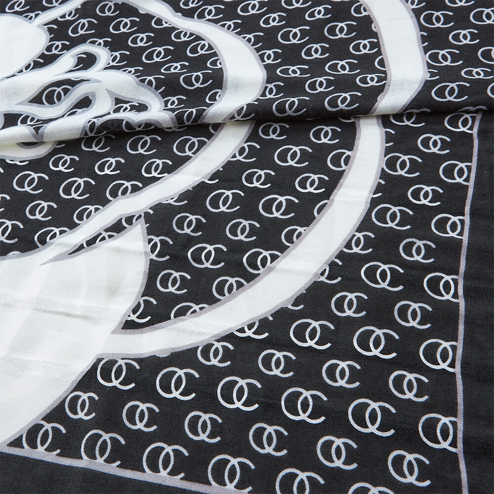 Verde Γυναικεία εσάρπα 180*90 cm 03-2263 Μαύρο