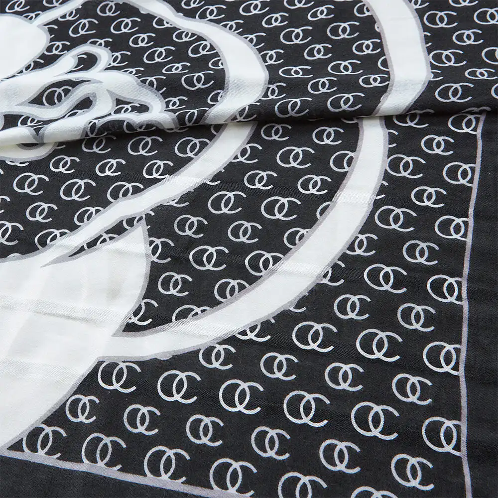 Verde Γυναικεία εσάρπα 180*90 cm 03-2263 Μαύρο