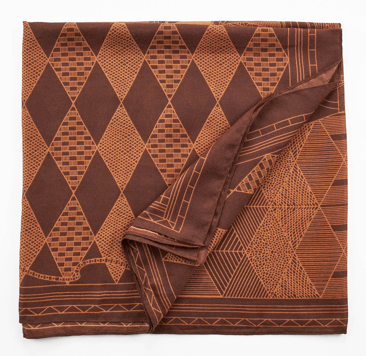 Verde Γυναικεία Εσάρπα 03-2359 Καφέ