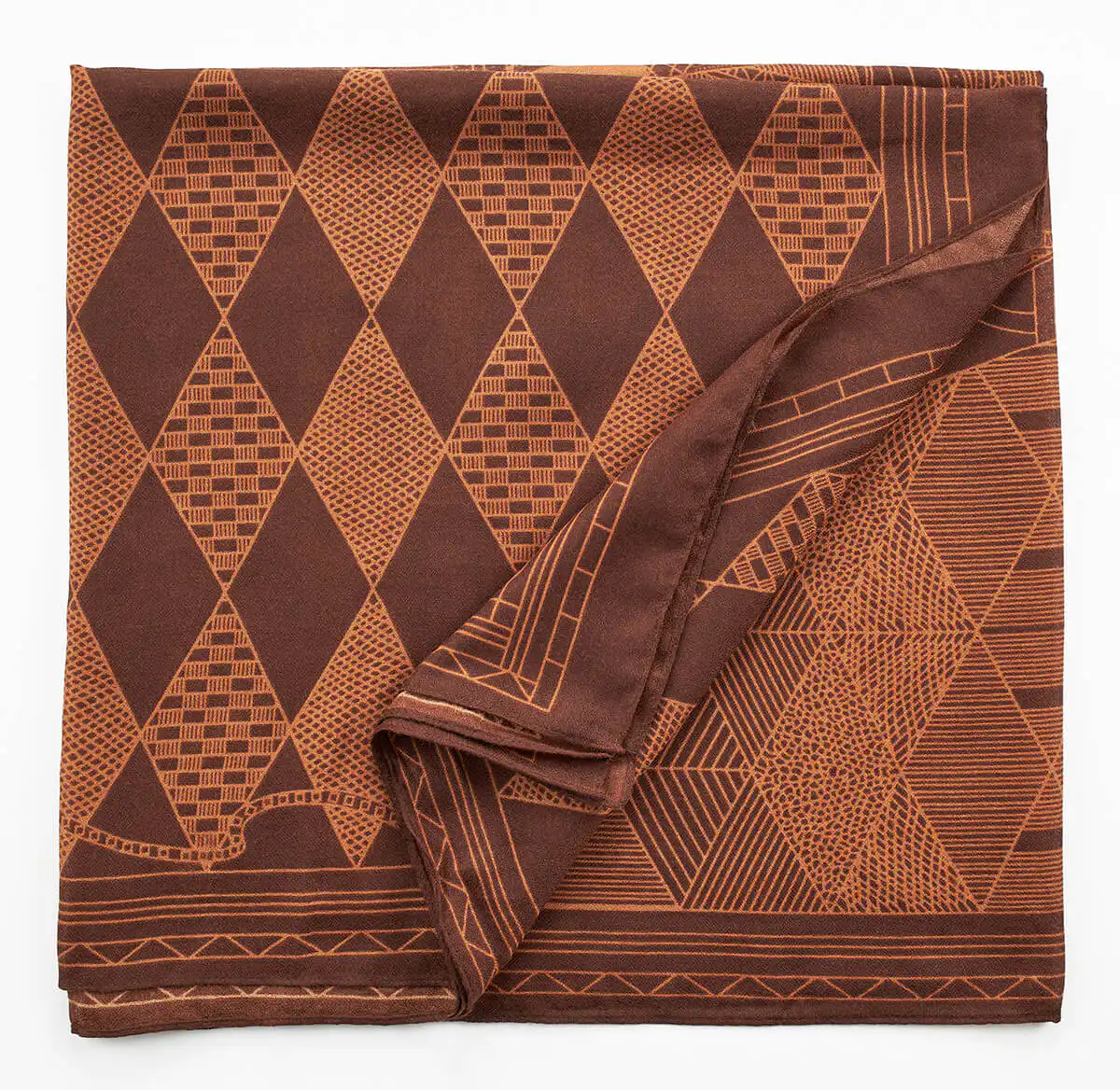 Verde Γυναικεία Εσάρπα 03-2359 Καφέ