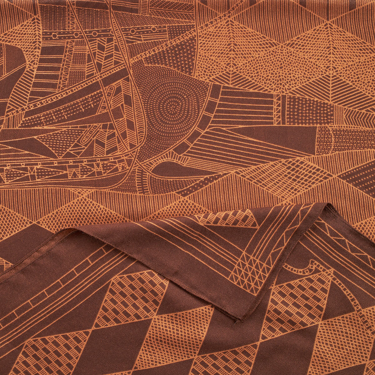 Verde Γυναικεία Εσάρπα 03-2359 Καφέ