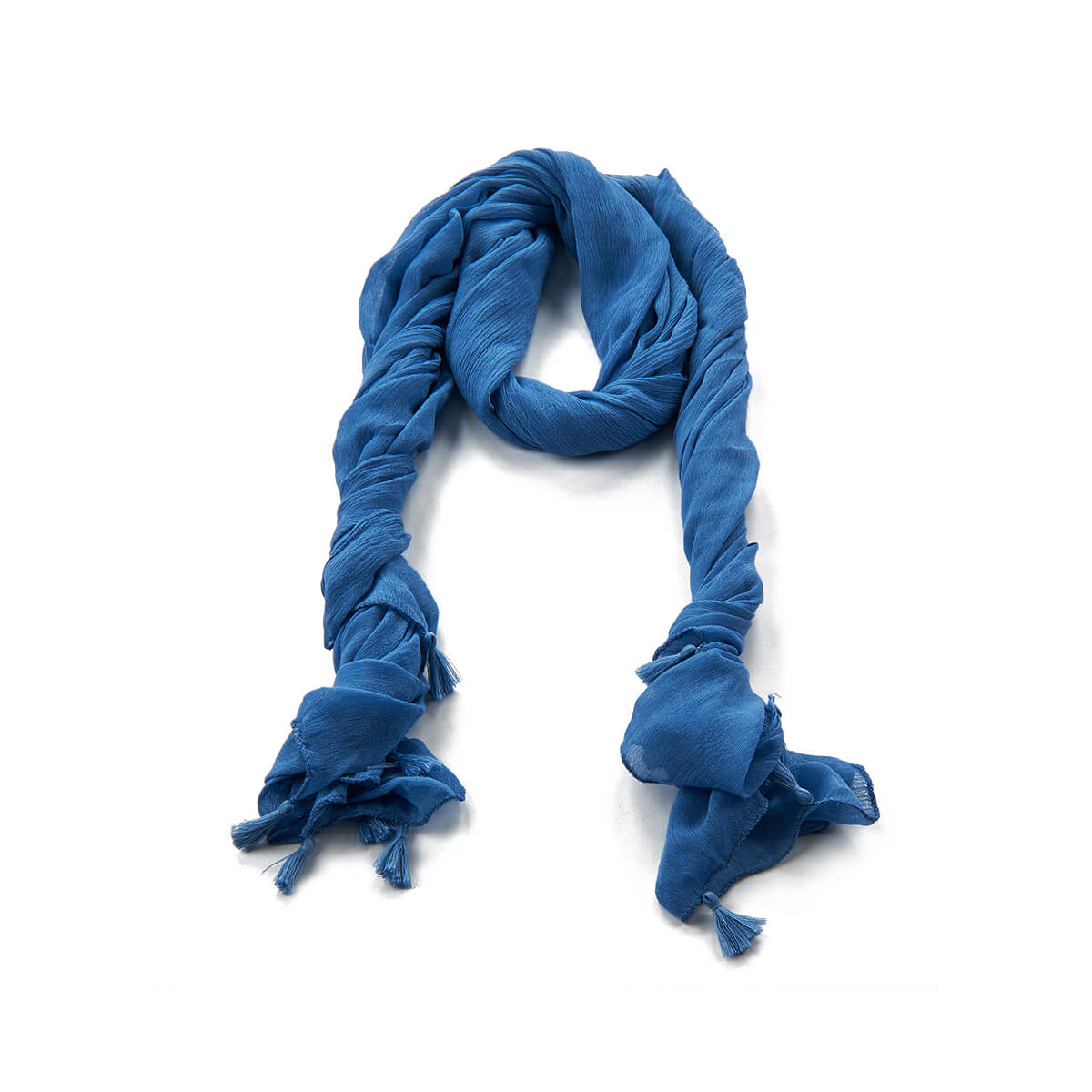 Verde Γυναικεία Εσάρπα 03-2364 Βισκόζη Μπλε