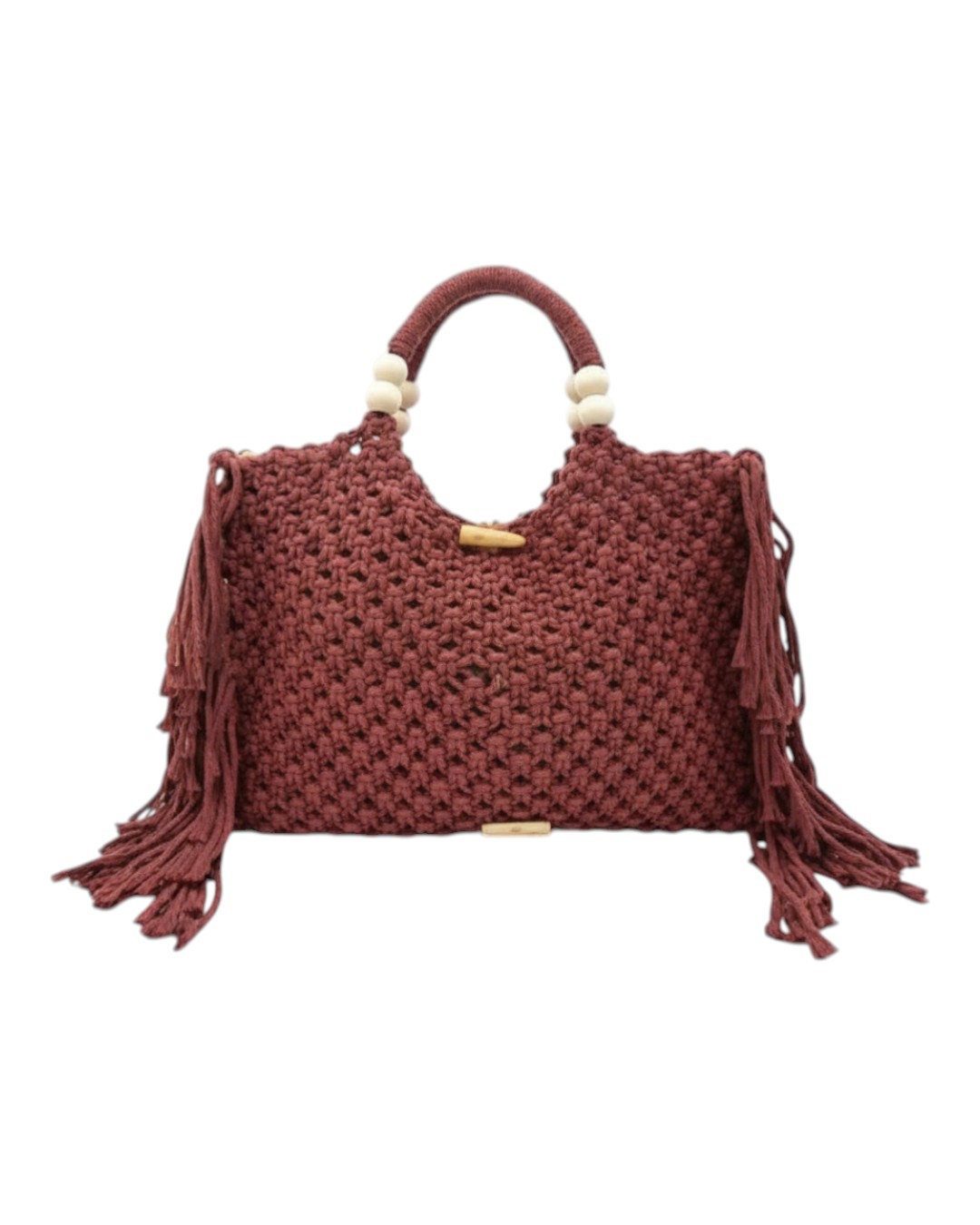 Ψάθινη τσάντα χειρός CN26010 – Κόκκινο