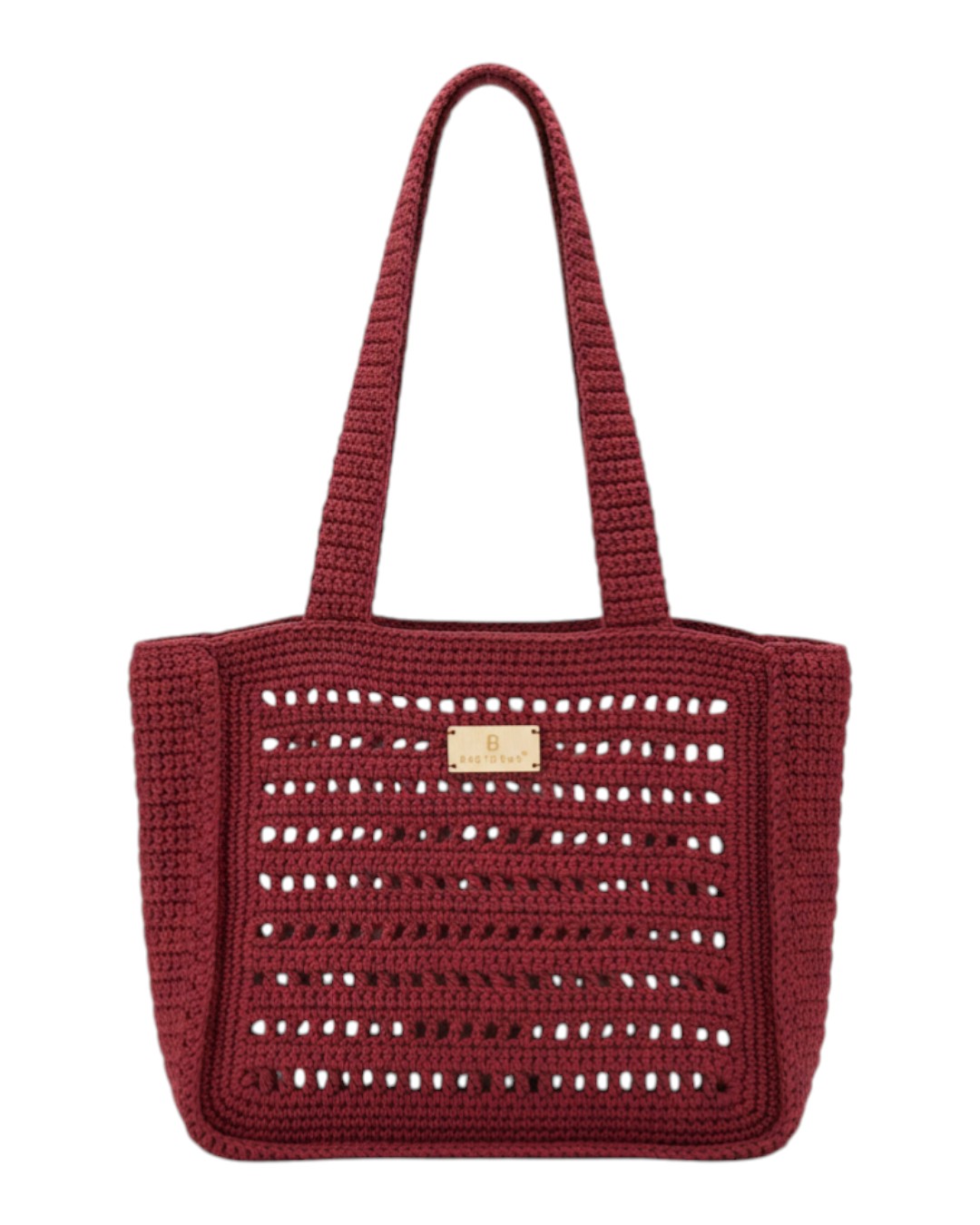 Ψάθινη τσάντα ώμου XY-2659 – Κόκκινο