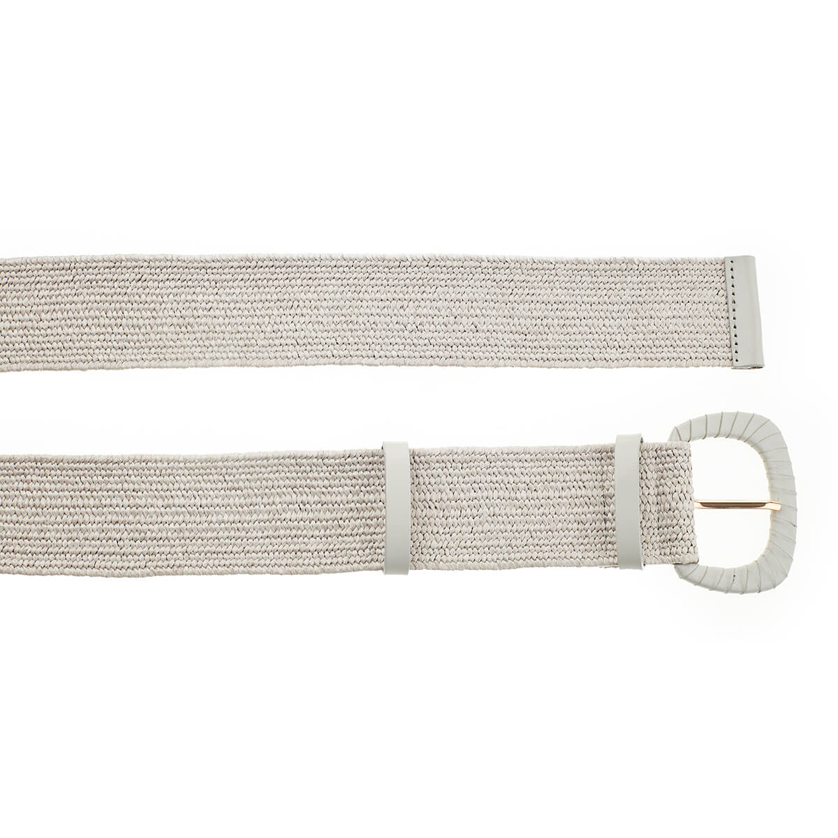 Verde Γυναικεία ζώνη 04-0693 Ψάθινη 105CM ΑΝΟΙΧΤΟ ΓΚΡΙ