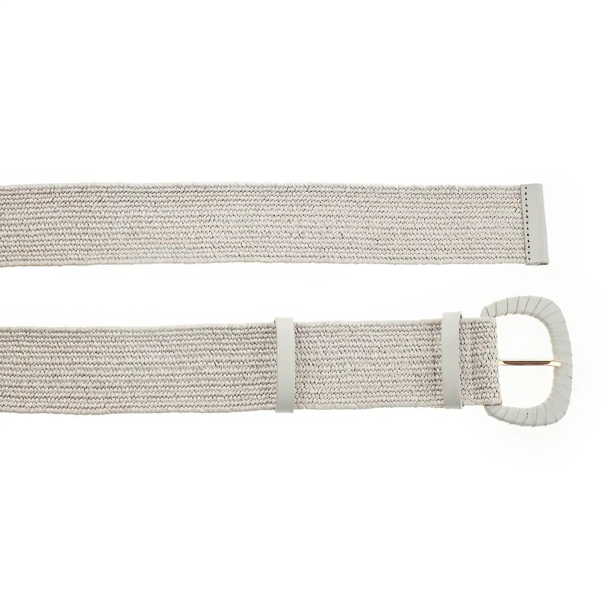 Verde Γυναικεία ζώνη 04-0693 Ψάθινη 105CM ΑΝΟΙΧΤΟ ΓΚΡΙ