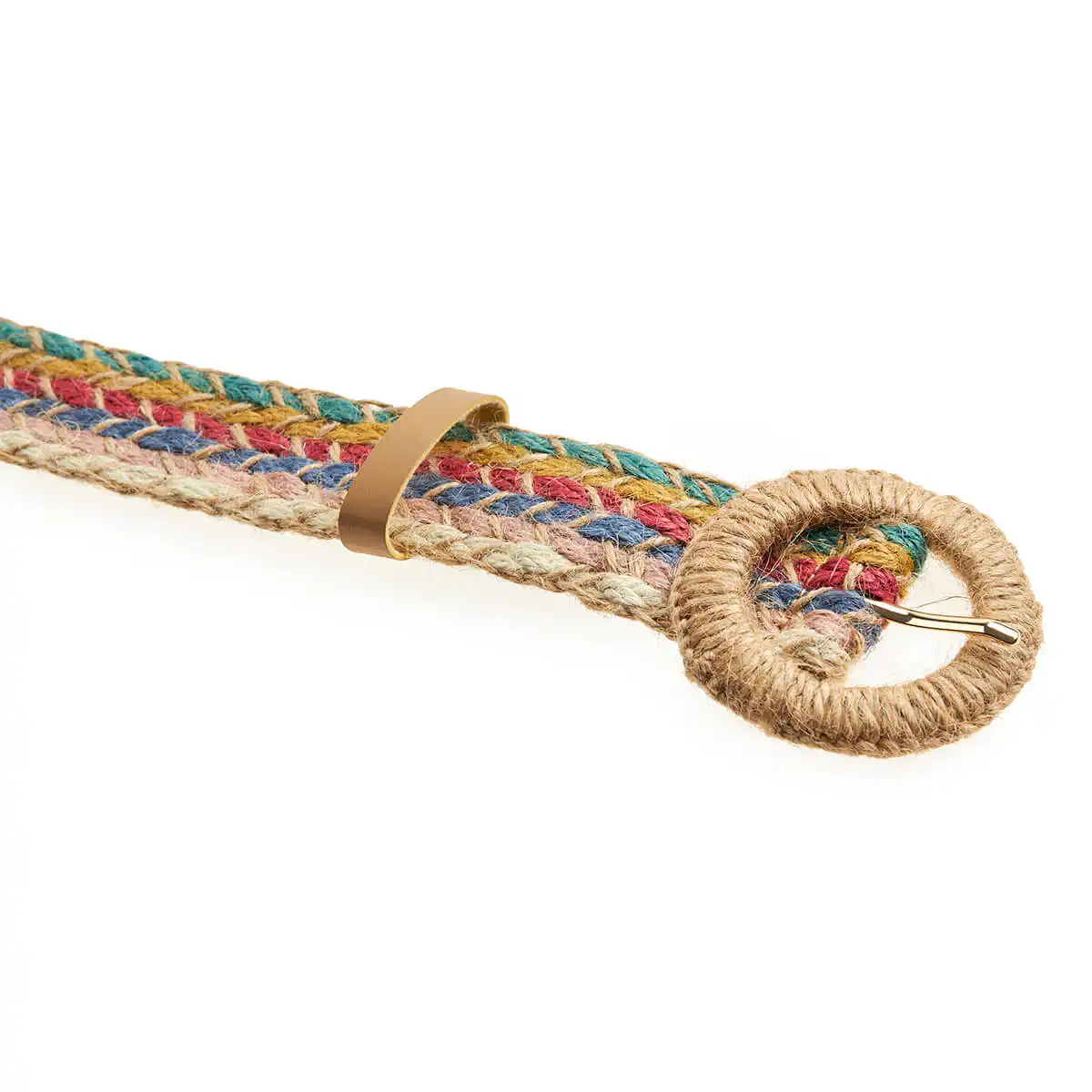 Verde Γυναικεία ζώνη 04-0695 Ψάθινη 105CM ΠΟΛΥΧΡΩΜΟ