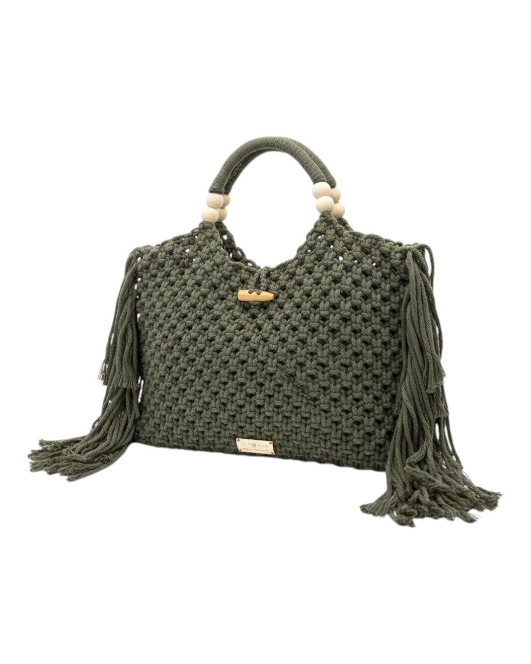 Ψάθινη τσάντα χειρός CN26010 – Πράσινο