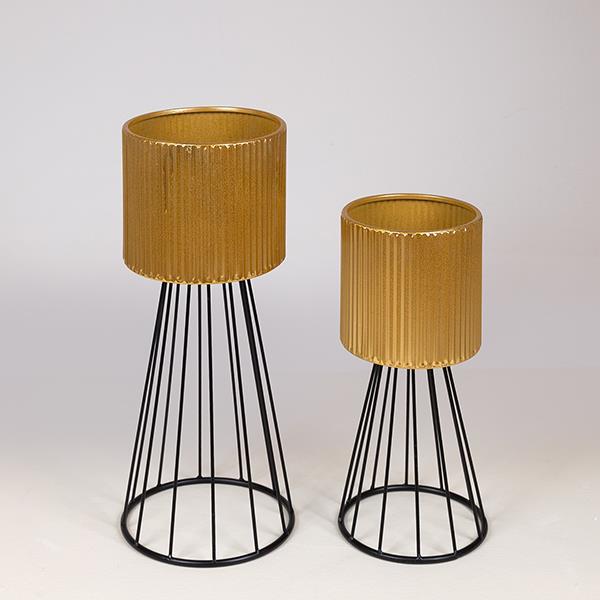 S/2 ΚΑΣΠΩ ΜΕΤΑΛΛΙΚΟ ΜΑΥΡΟ – ΧΡΥΣΟ 21.5x51cm / 18.5×40.5cm