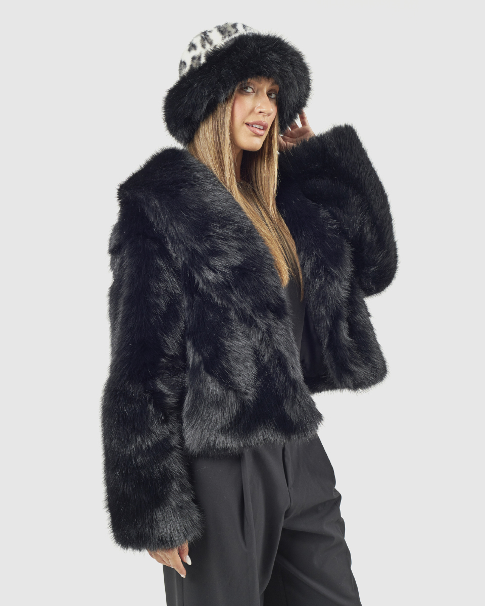 VERDE ΓΥΝΑΙΚΕΙΟ ΚΑΠΕΛΟ 05-0000847 ANIMAL PRINT ΜΑΥΡΟ