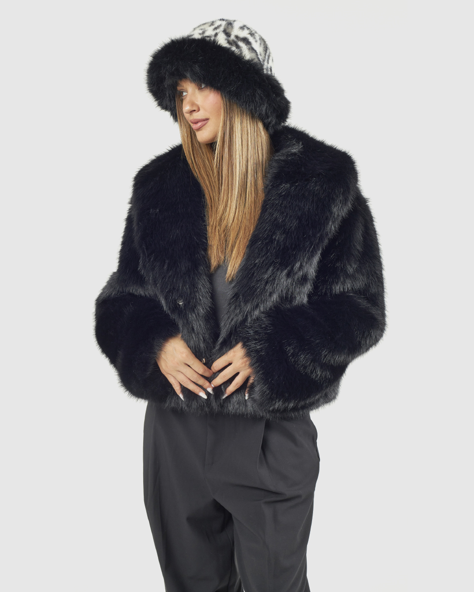 VERDE ΓΥΝΑΙΚΕΙΟ ΚΑΠΕΛΟ 05-0000847 ANIMAL PRINT ΜΑΥΡΟ